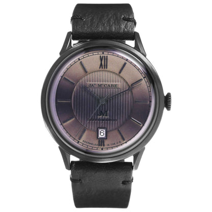 Front view of James McCabe Heritage Men's Automatic Watch JM-1022-0B