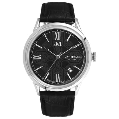 Front view of James McCabe Heritage Men's Automatic Watch JM-1024-01