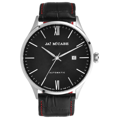 Front view of James McCabe London Men's Automatic Watch JM-1025-01