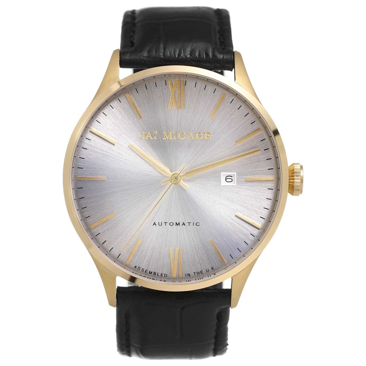 Front view of James McCabe London Men's Automatic Watch JM-1025-02