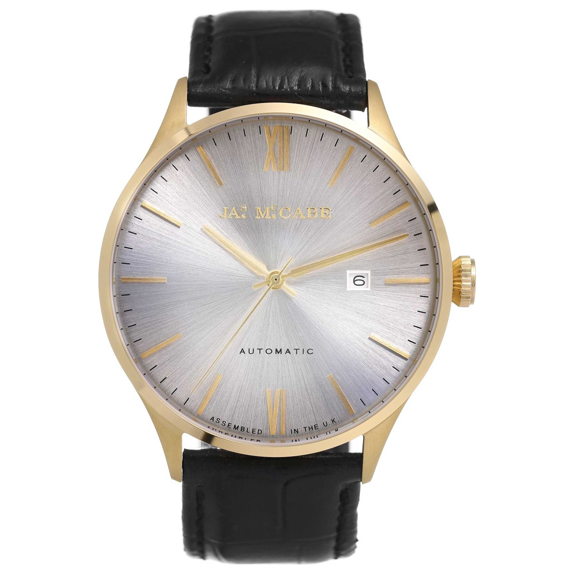Front view of James McCabe London Men's Automatic Watch JM-1025-02