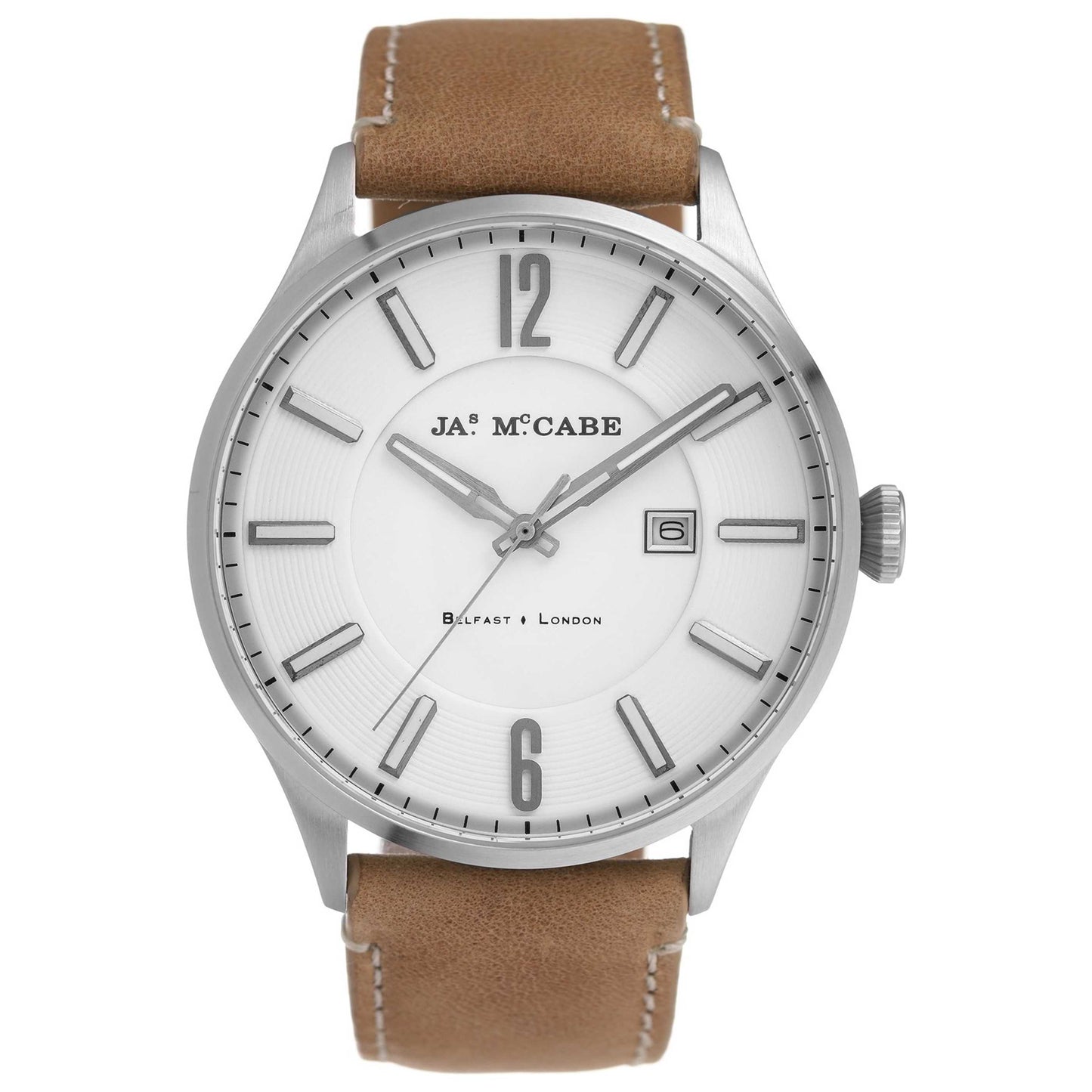 Front view of James McCabe London Men's Quartz Watch JM-1027-02