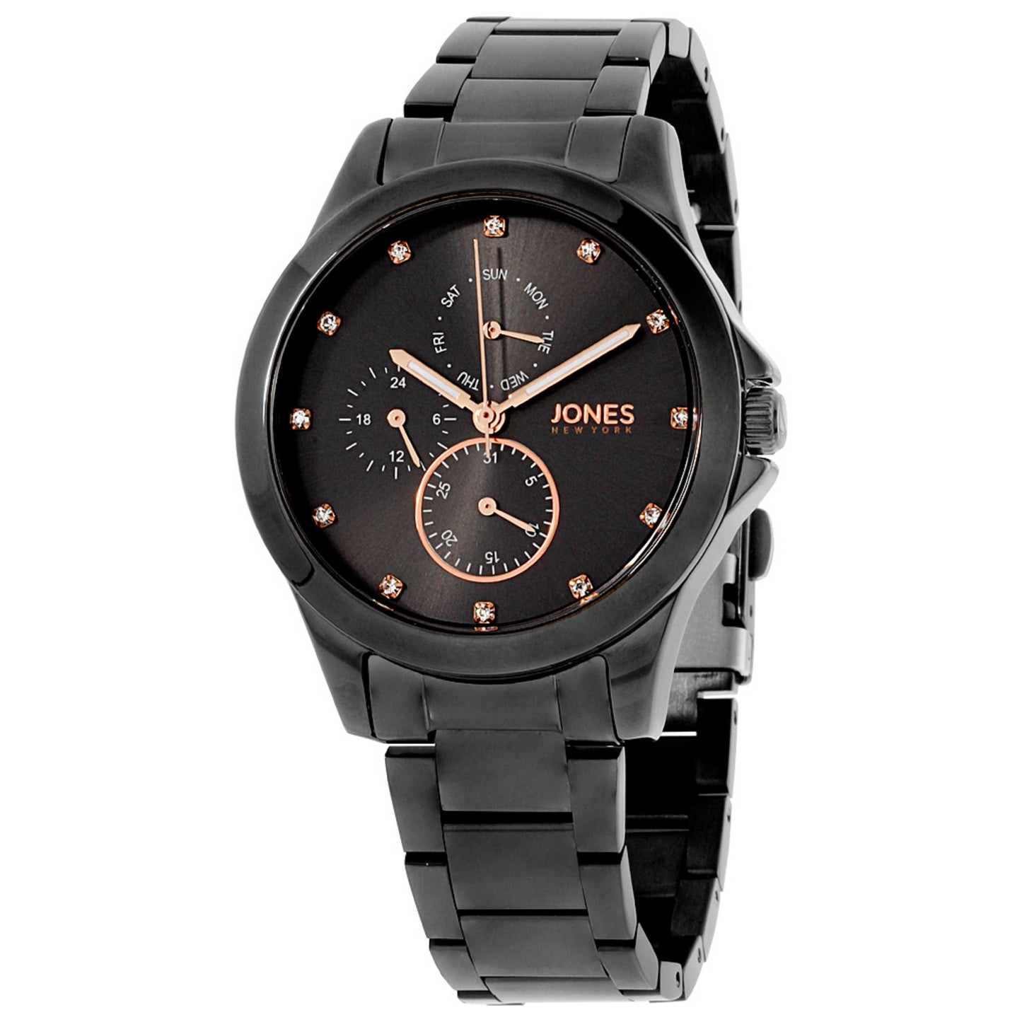 Front view of Jones New York Classic Women's Quartz Watch JNC11742R528-524