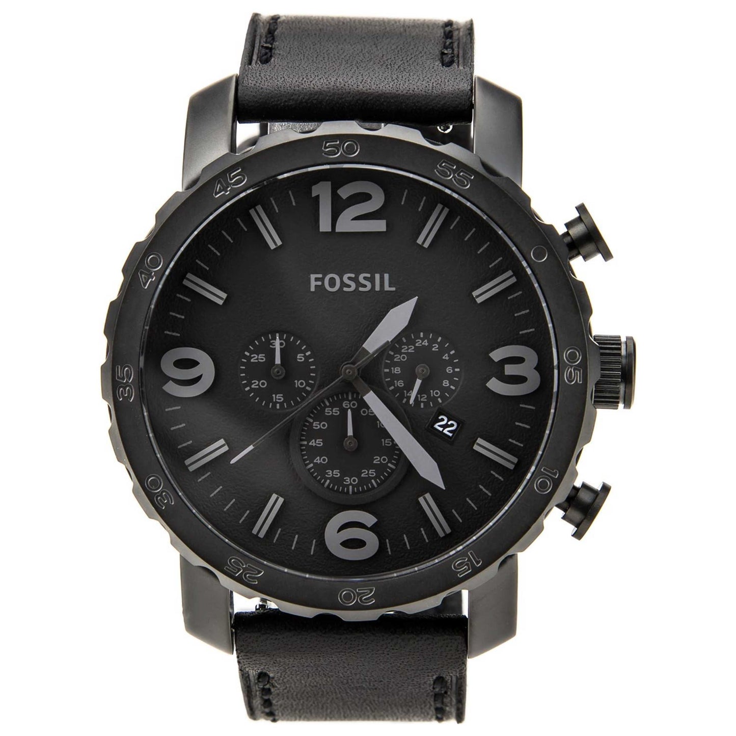 Front view of Fossil Nate Men's Quartz Watch JR1354