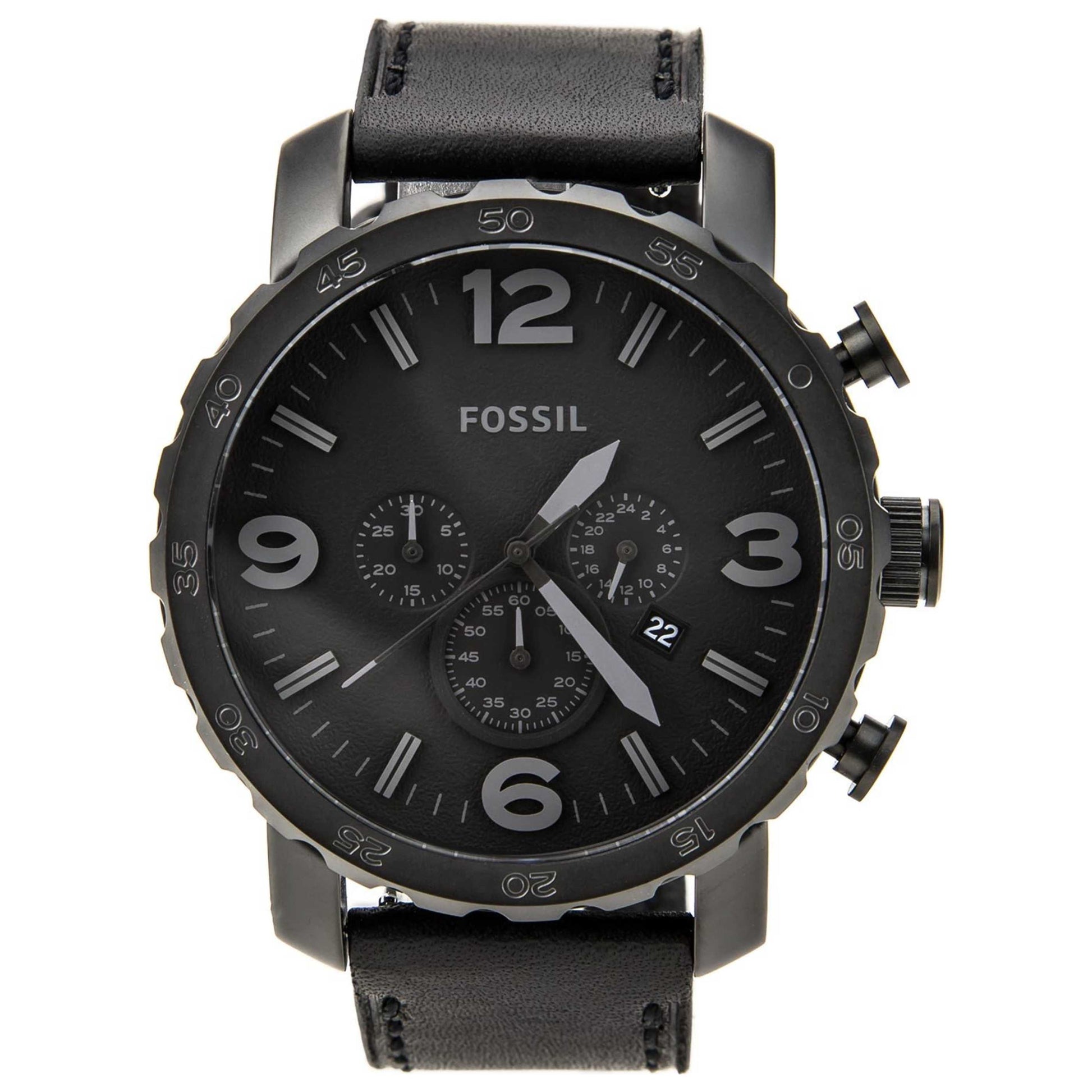 Front view of Fossil Nate Men's Quartz Watch JR1354