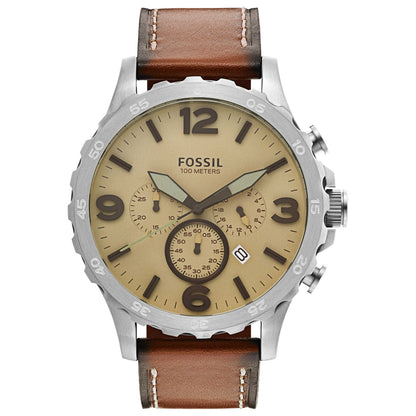 Front view of Fossil Nate Men's Japanese Quartz (Battery-Powered) Watch JR1503
