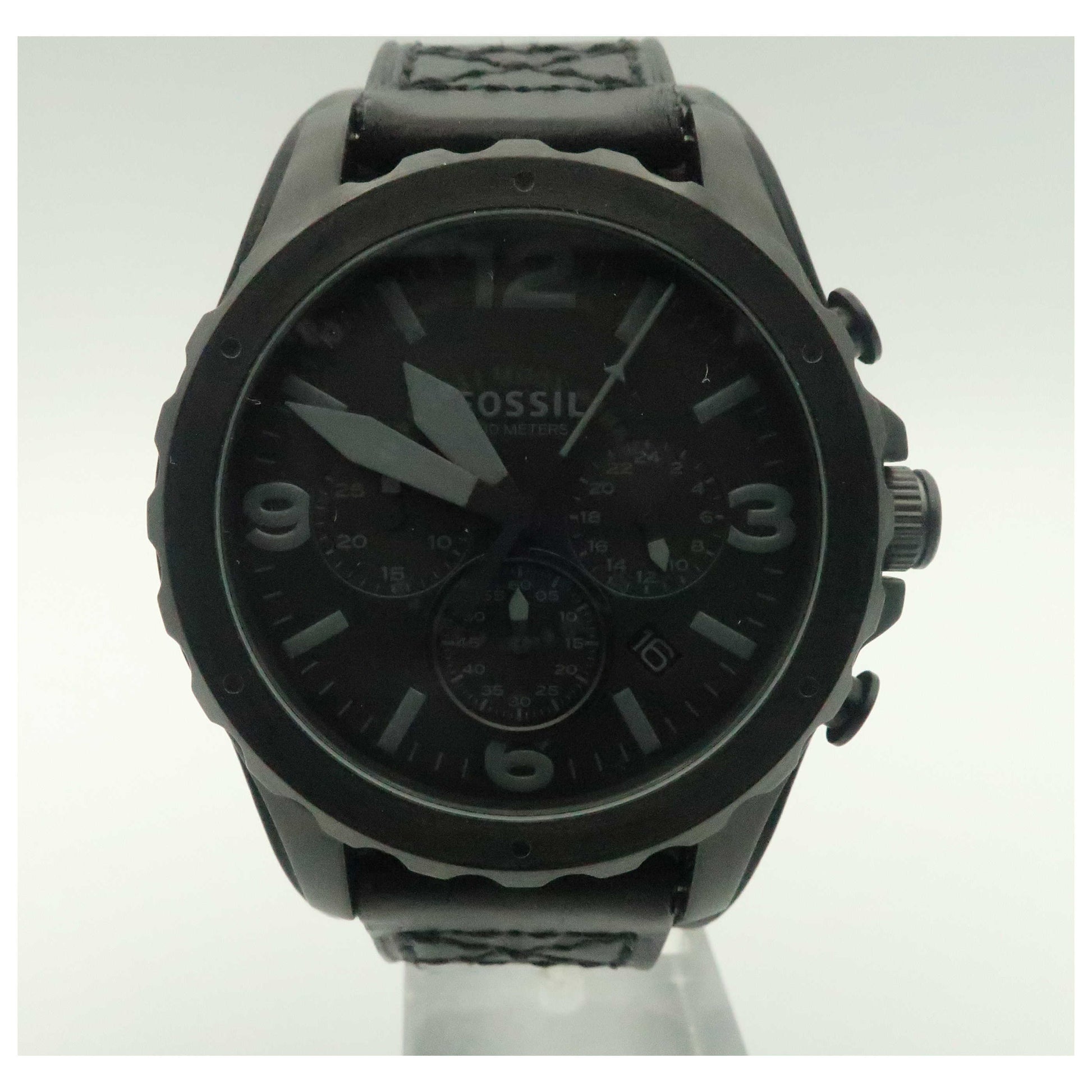 Front view of Fossil Nate Men's Japanese Quartz (Battery-Powered) Watch JR1510-PO