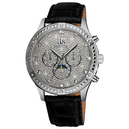 Front view of Joshua & Sons Classic Men's Automatic Watch JS-41-SS