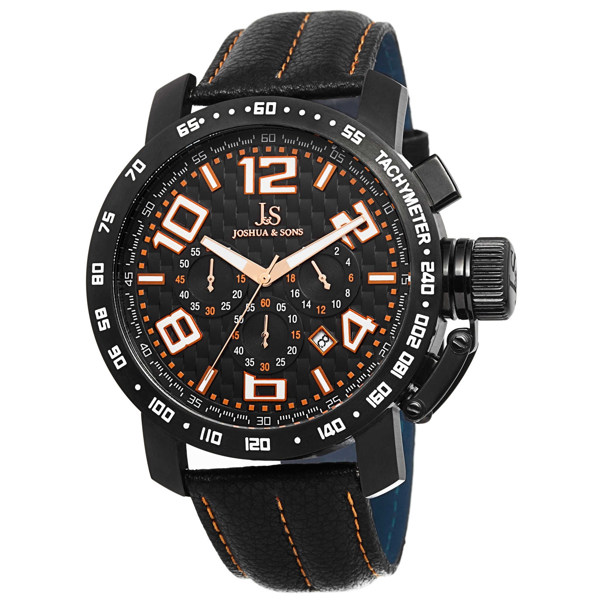Front view of Joshua & Sons Classic Men's Quartz Watch JS49OR