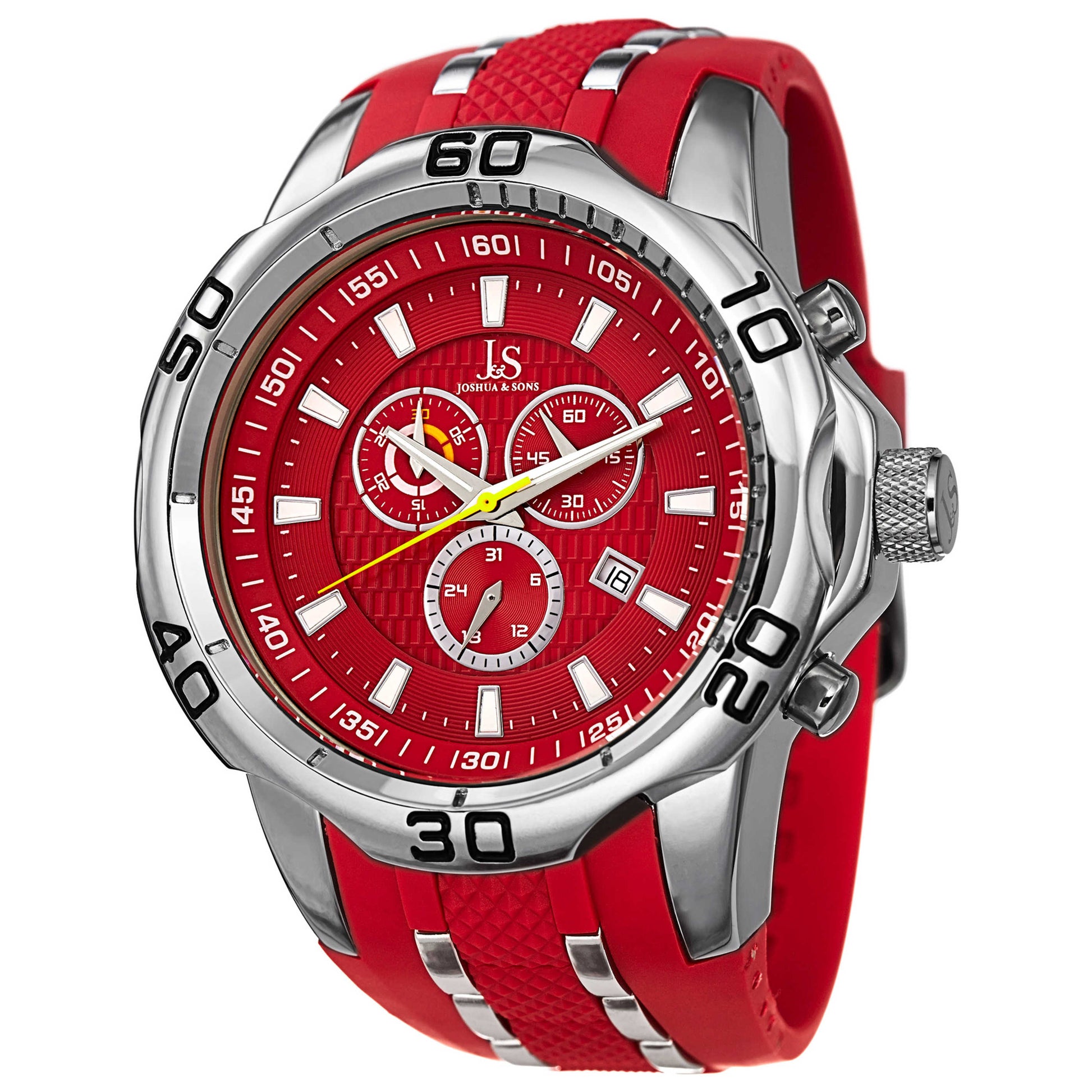 Front view of Joshua & Sons Classic Men's Quartz Watch JS50RD