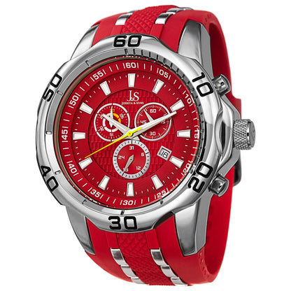 Front view of Joshua & Sons Classic Men's Quartz Watch JS50RD