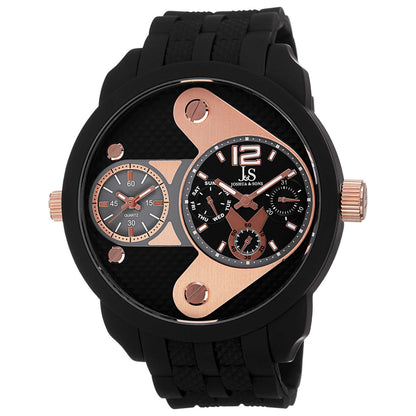 Front view of Joshua & Sons Classic Men's Quartz Watch JS52RG