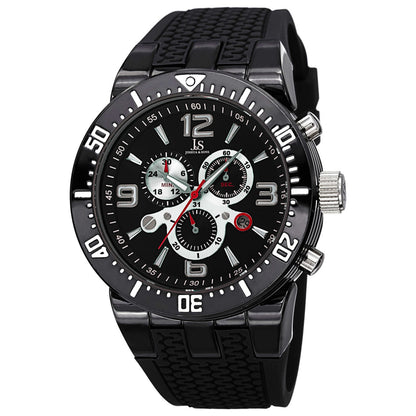Front view of Joshua & Sons Classic Men's Quartz Watch JS55BK