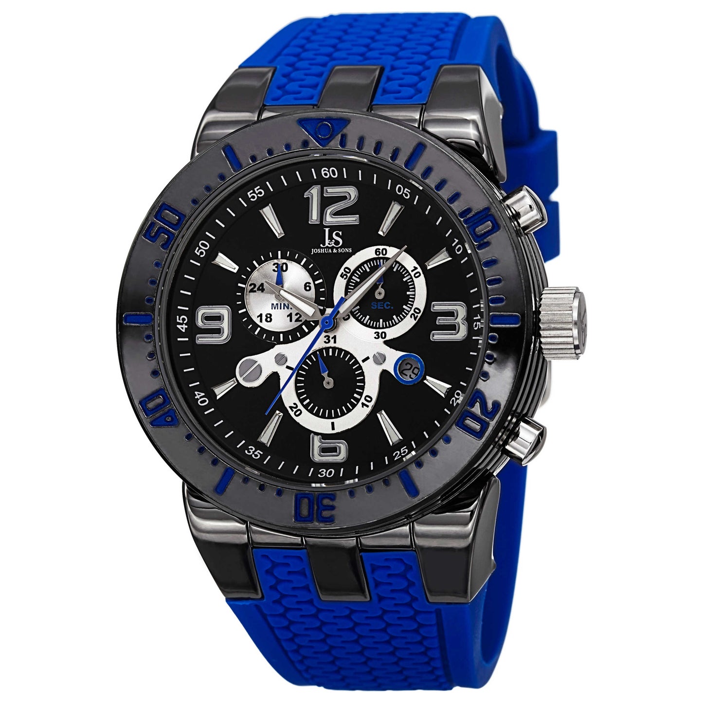 Front view of Joshua & Sons Classic Men's Quartz Watch JS55BU