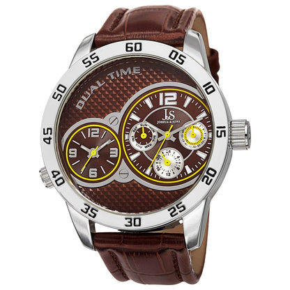 Front view of Joshua & Sons Classic Men's Quartz Watch JS97BR