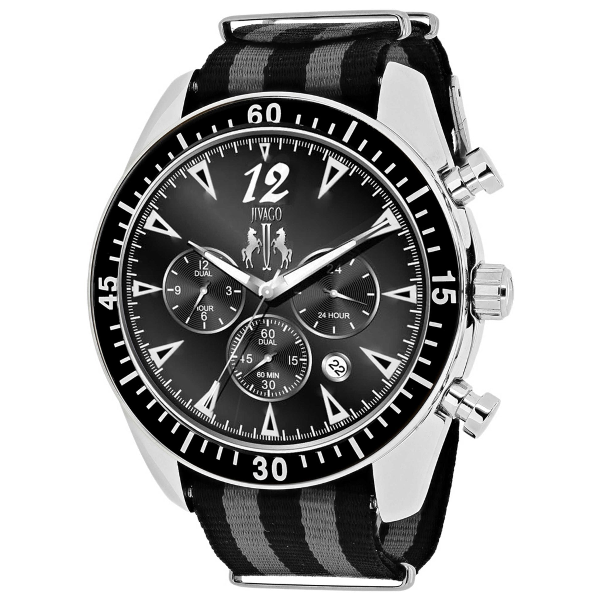 Front view of Jivago Fashion Men's Quartz Watch JV4511NBK