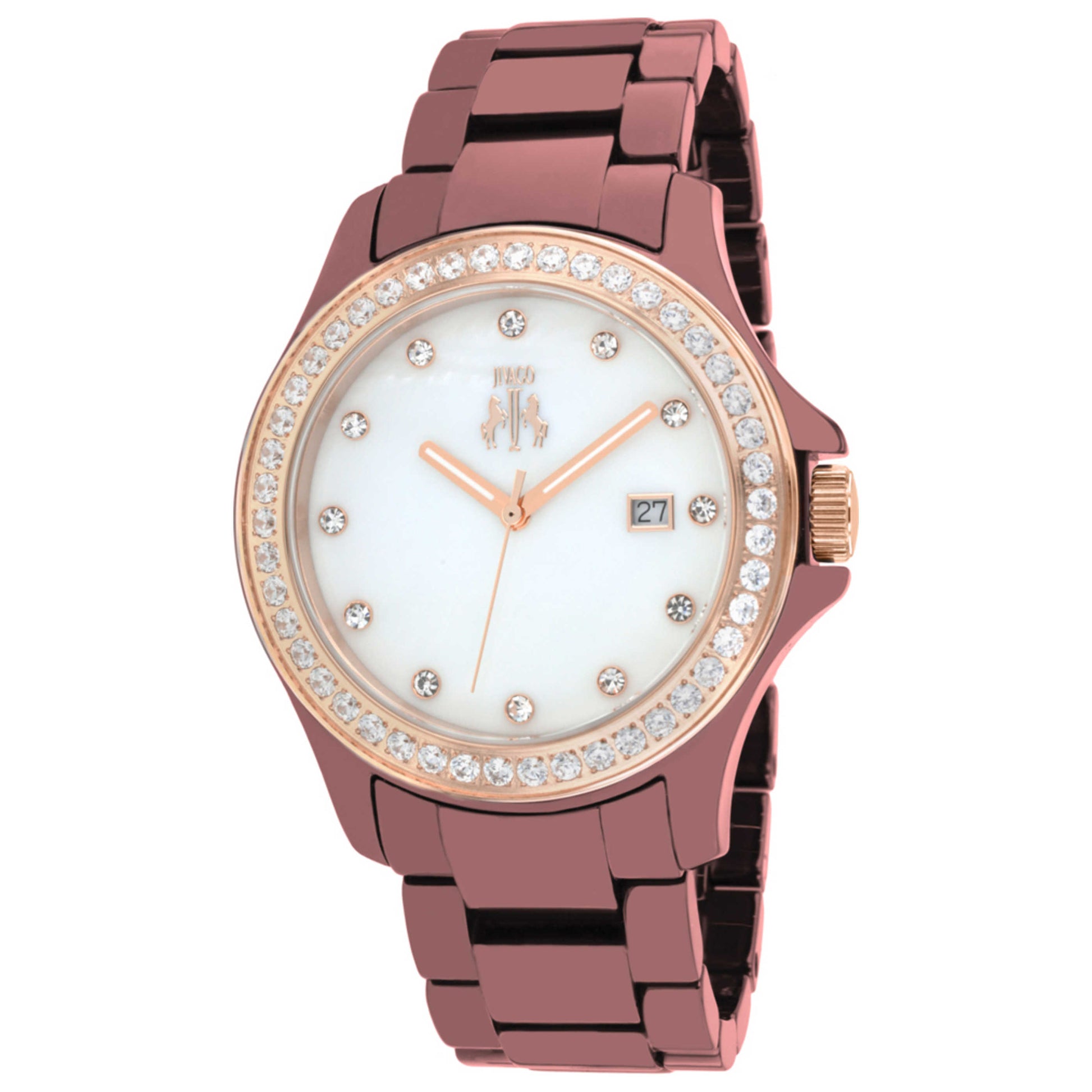 Front view of Jivago Ceramic Women's Quartz Watch JV9415
