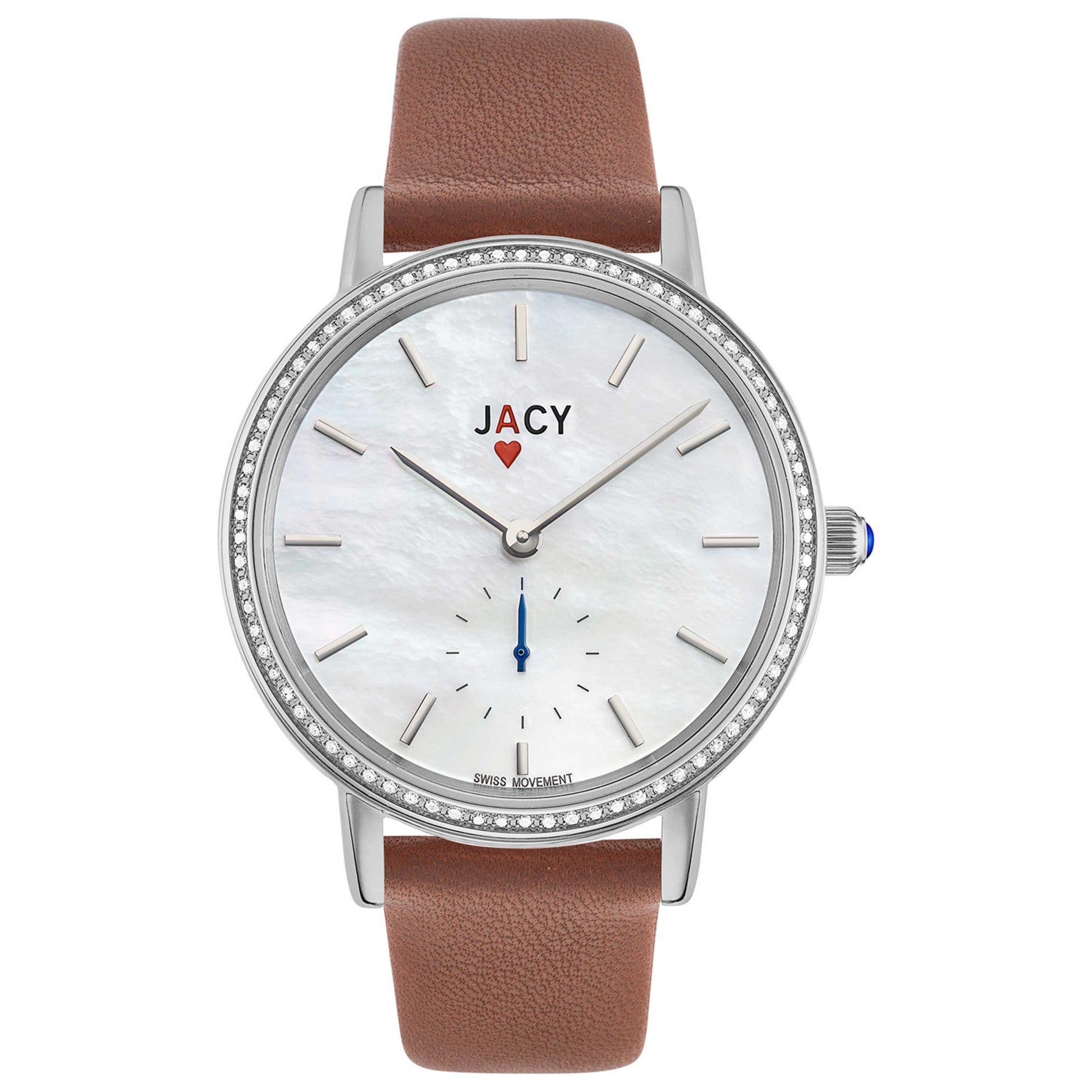 Front view of Jacy Ace Women's Quartz Watch JW-1000-1608S