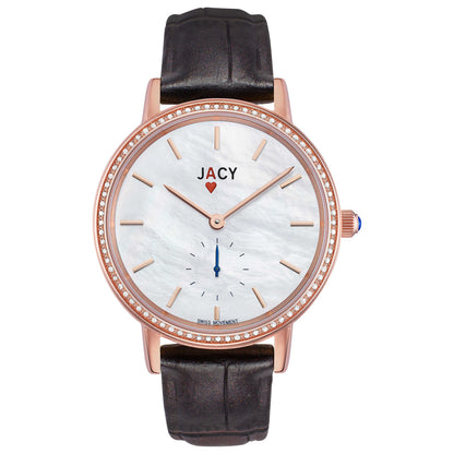 Front view of Jacy Ace Women's Swiss Quartz (Battery-Powered) Watch JW-1001-1602R
