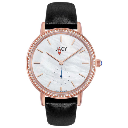 Front view of Jacy Ace Women's Quartz Watch JW-1001-1607R