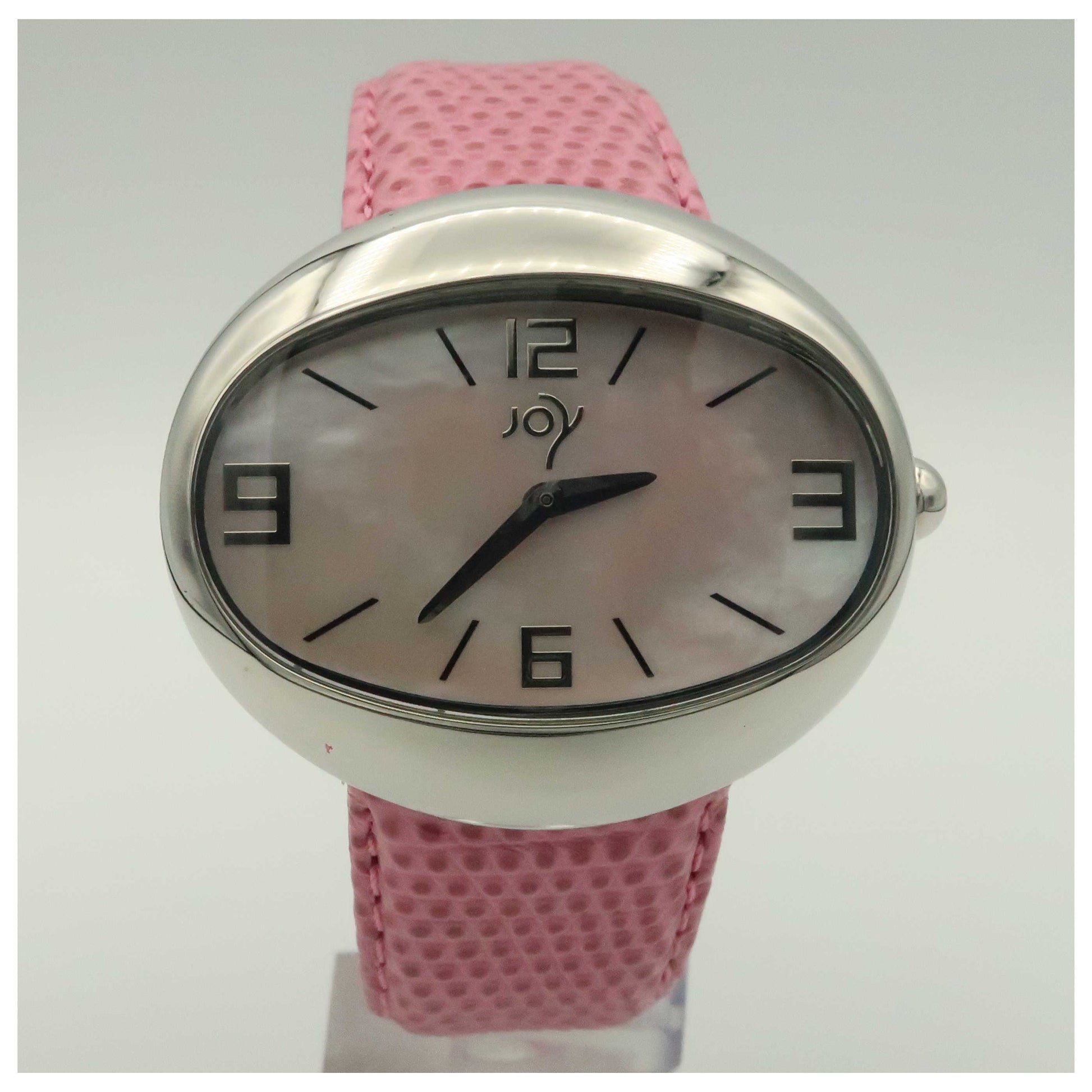 Front view of Joy Watches Ovalados Women's Quartz Watch JW514-PO