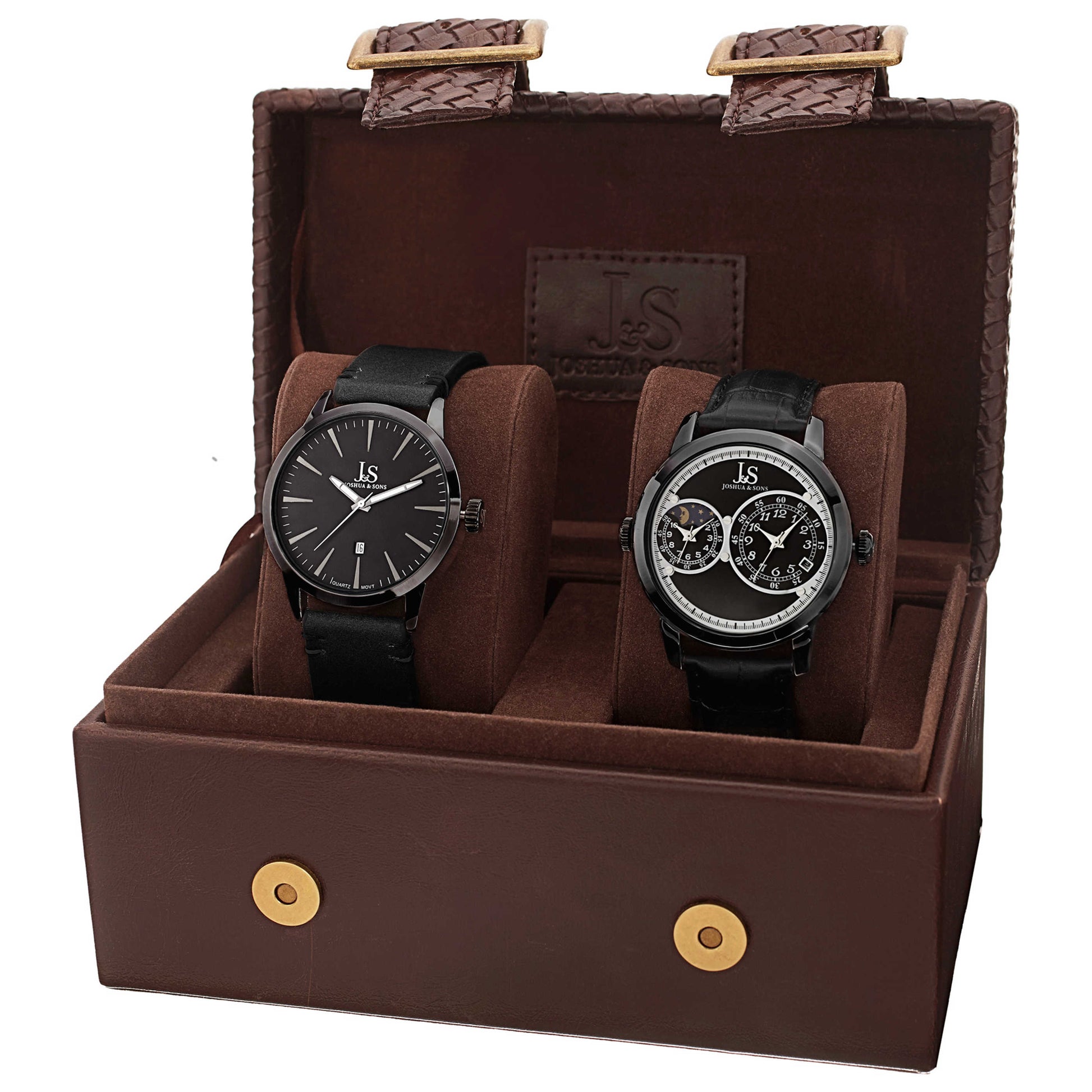 Front view of Joshua & Sons Classic Men's Watch JX114BK