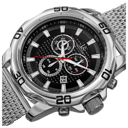 Joshua & Sons Classic Men's Swiss Quartz (Battery-Powered) Watch JX123SSBK - Image #2