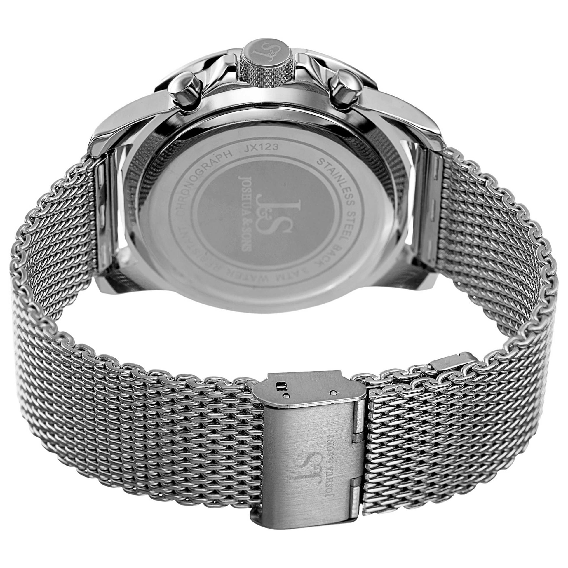 Joshua & Sons Classic Men's Swiss Quartz (Battery-Powered) Watch JX123SSBK - Image #4