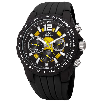 Front view of Joshua & Sons Classic Men's Quartz Watch JX126BKYL