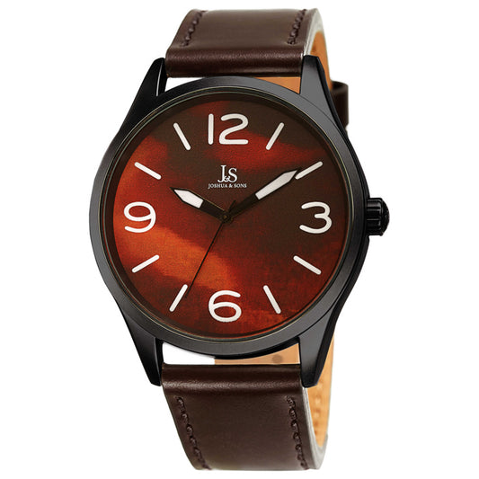 Front view of Joshua & Sons Men's Quartz Watch JX144BR