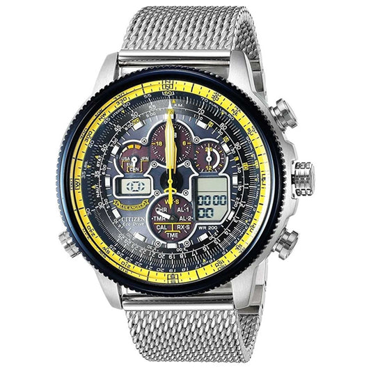 Front view of Citizen Promaster Navihawk A-T Men's Solar Powered Quartz Eco-Drive Watch JY8031-56L