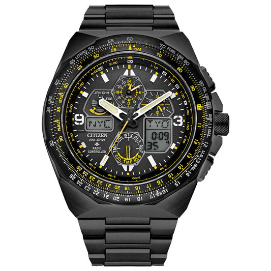 Front view of Citizen Promaster Skyhawk A-T Men's Solar Powered Quartz Eco-Drive Watch JY8127-59E
