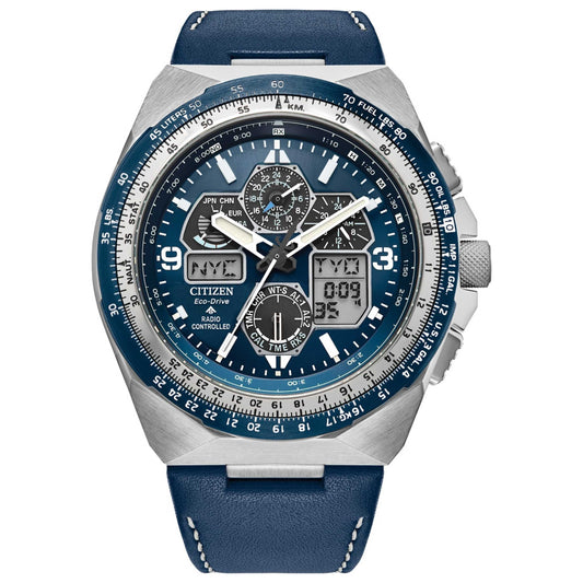 Front view of Citizen Promaster Skyhawk A-T Men's Solar Powered Quartz Eco-Drive Watch JY8148-08L