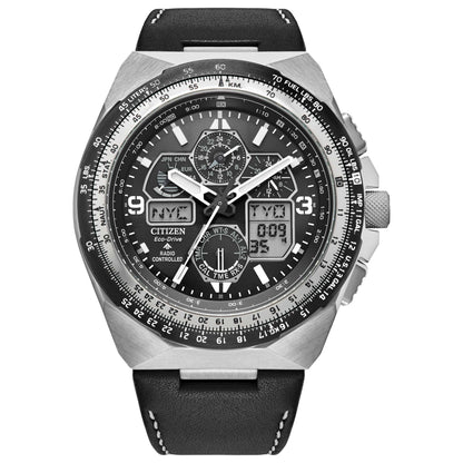 Front view of Citizen Promaster Skyhawk A-T Men's Solar Powered Quartz Eco-Drive Watch JY8149-05E