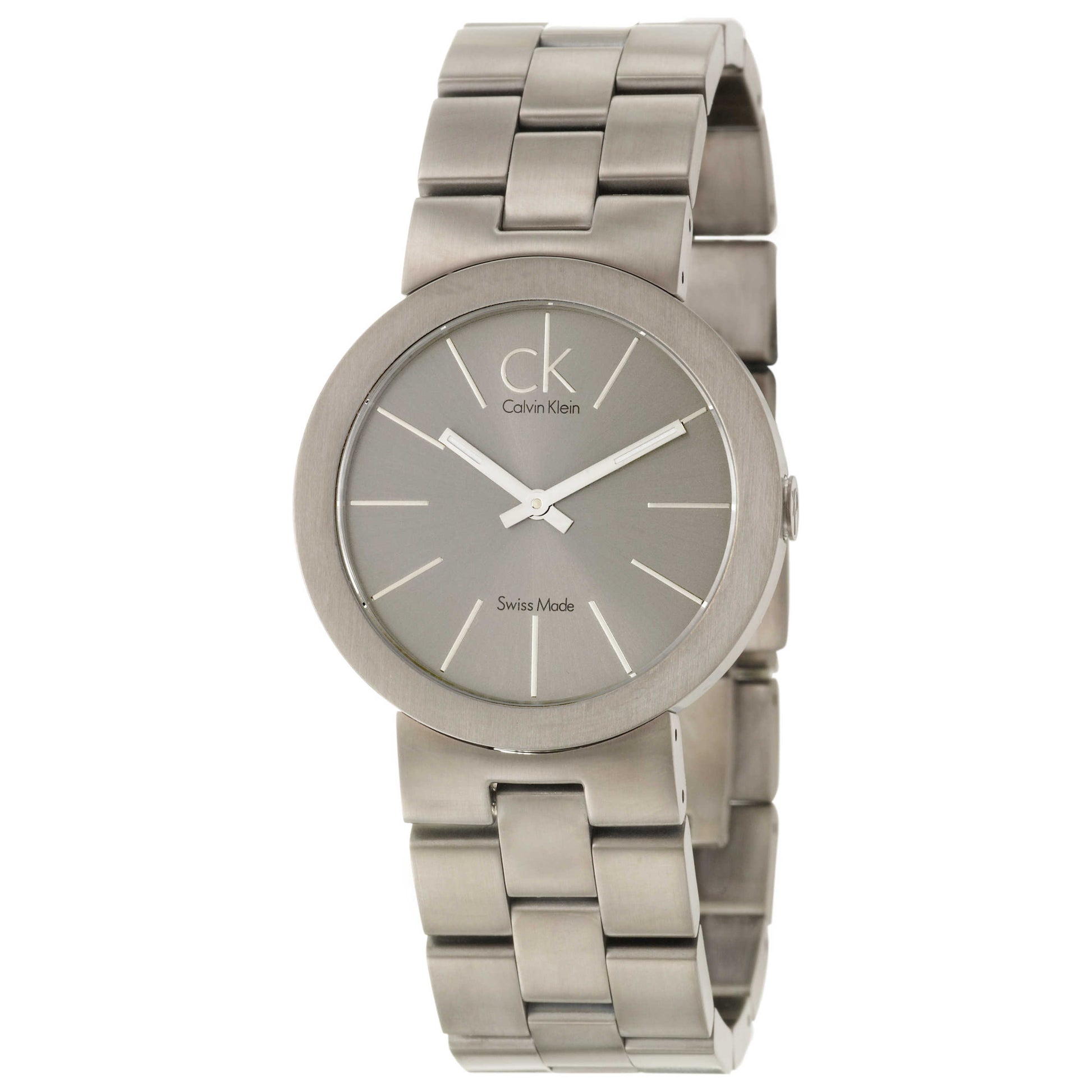 Front view of Calvin Klein Icon Men's Swiss Quartz (Battery-Powered) Watch K0113575