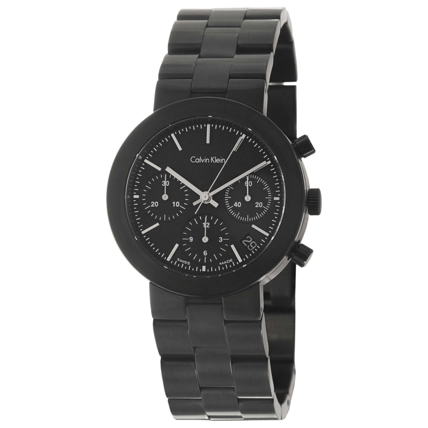 Front view of Calvin Klein Icon Men's Swiss Quartz (Battery-Powered) Watch K0119230