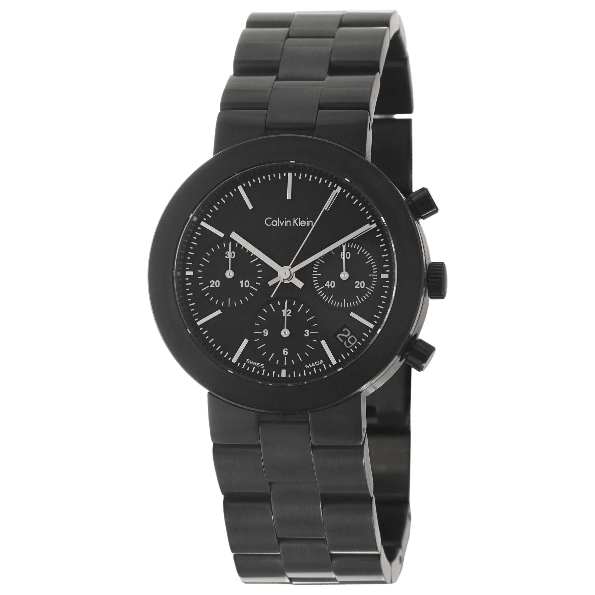 Front view of Calvin Klein Icon Men's Swiss Quartz (Battery-Powered) Watch K0119230