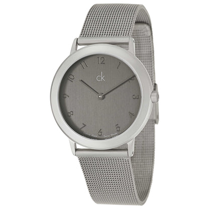 Front view of Calvin Klein Minimal Men's Swiss Quartz (Battery-Powered) Watch K0311110