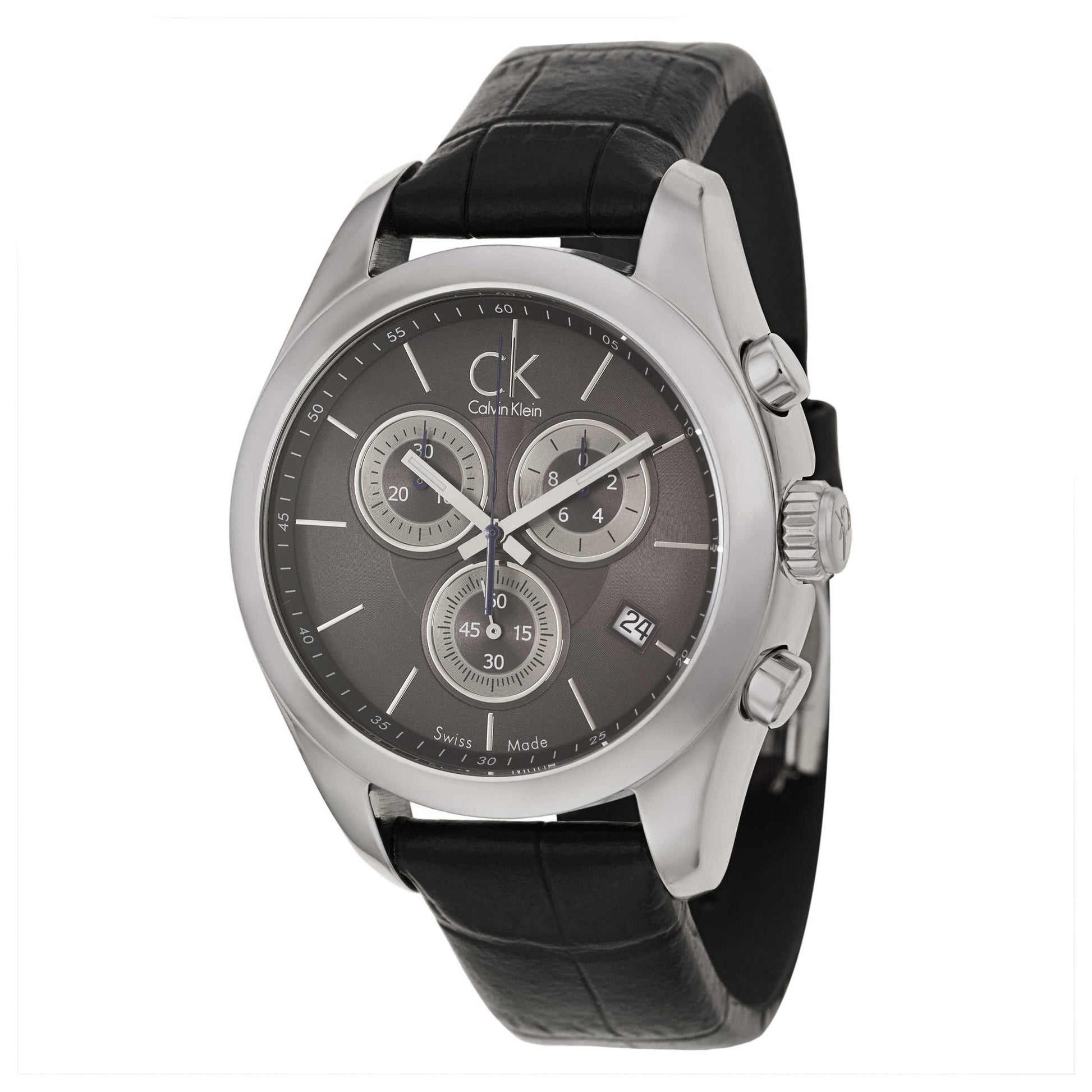 Front view of Calvin Klein Strive Men's Swiss Quartz (Battery-Powered) Watch K0K27161