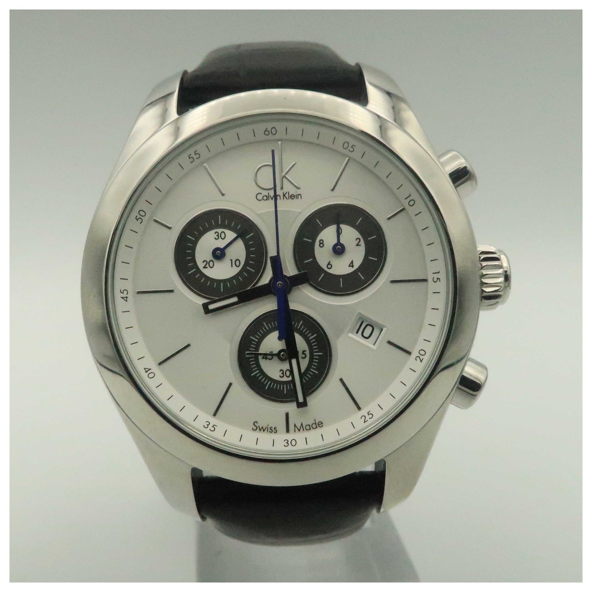 Front view of Calvin Klein Strive Men's Swiss Quartz (Battery-Powered) Watch K0K28126-SD