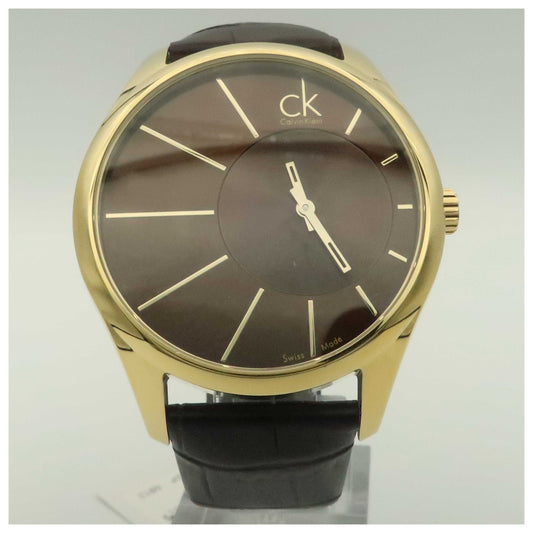 Front view of Calvin Klein Deluxe Men's Swiss Quartz (Battery-Powered) Watch K0S21603-SD