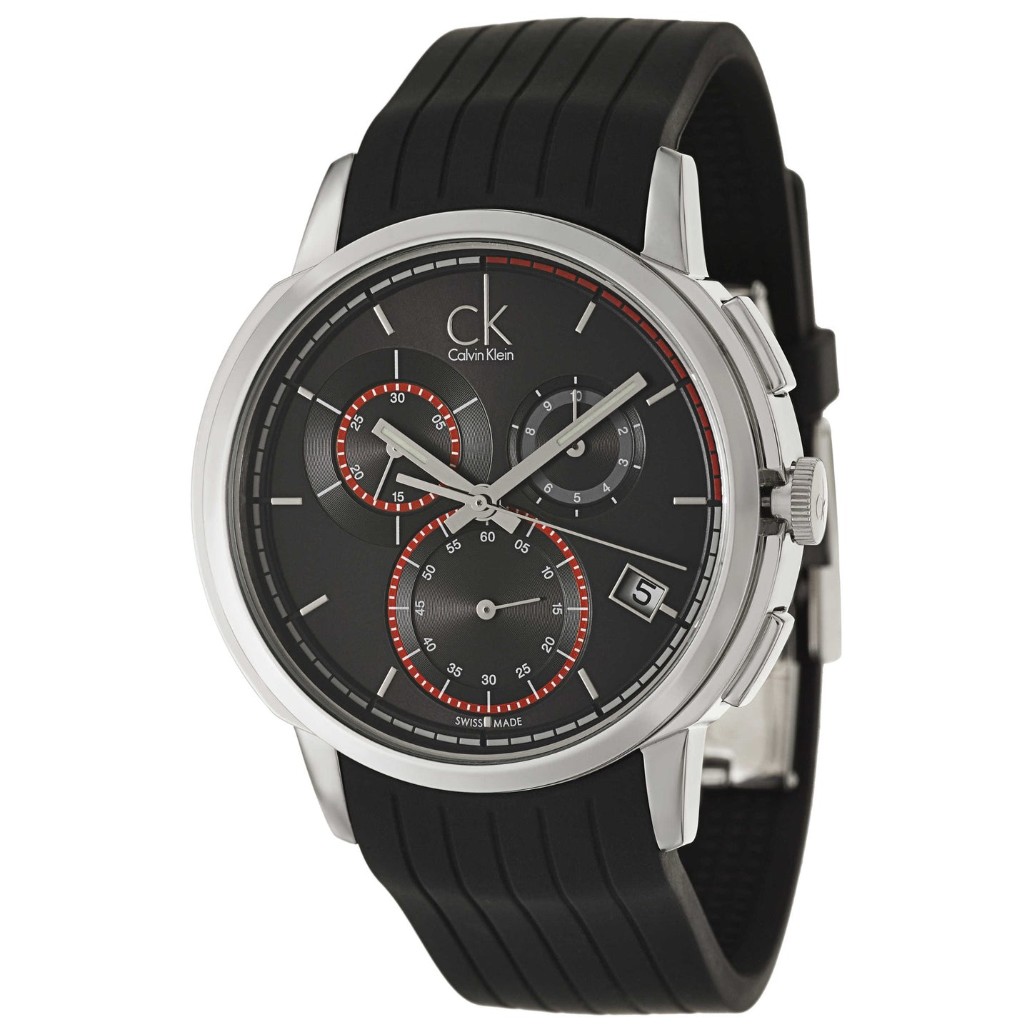 Front view of Calvin Klein Drive Men's Swiss Quartz (Battery-Powered) Watch K1V27704
