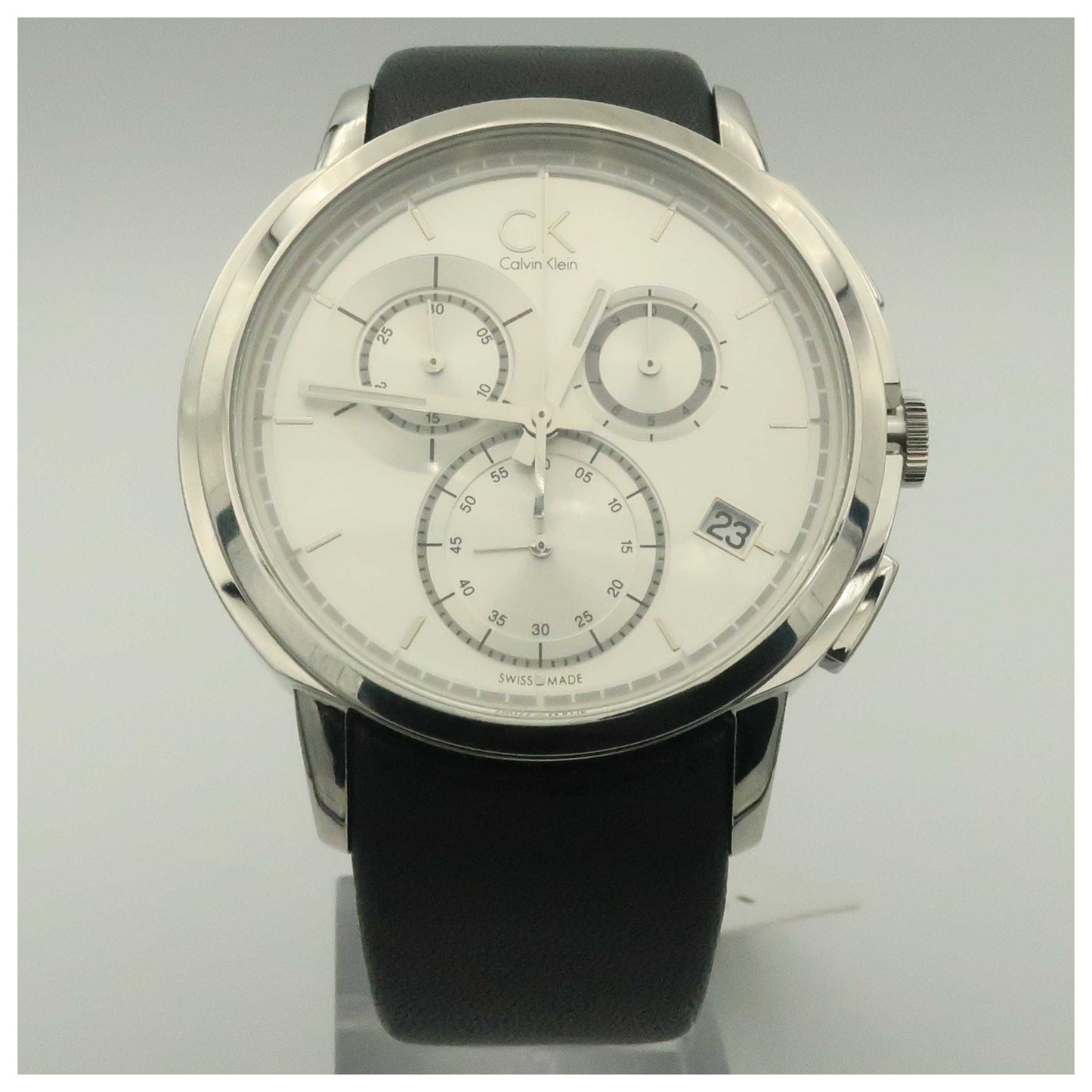 Front view of Calvin Klein Drive Men's Swiss Quartz (Battery-Powered) Watch K1V27820-SDV