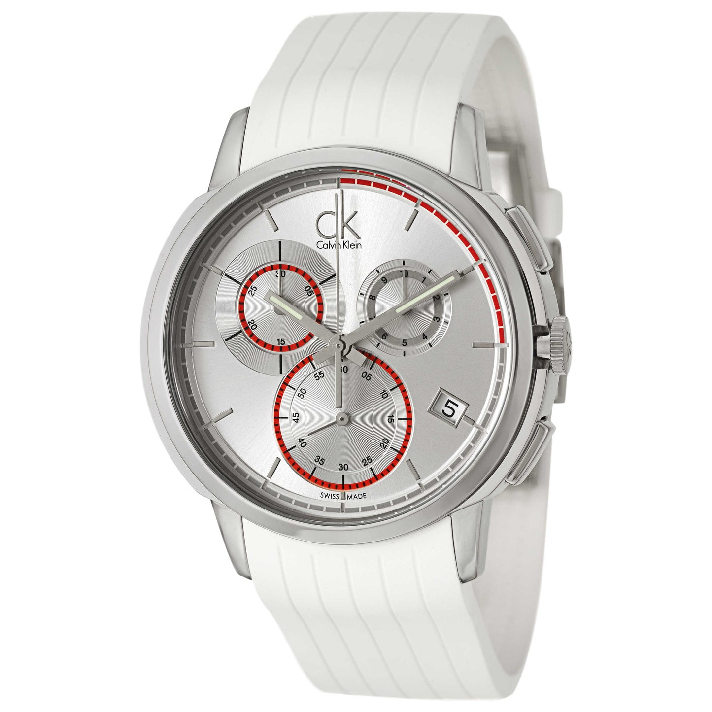 Front view of Calvin Klein Drive Men's Swiss Quartz (Battery-Powered) Watch K1V27938