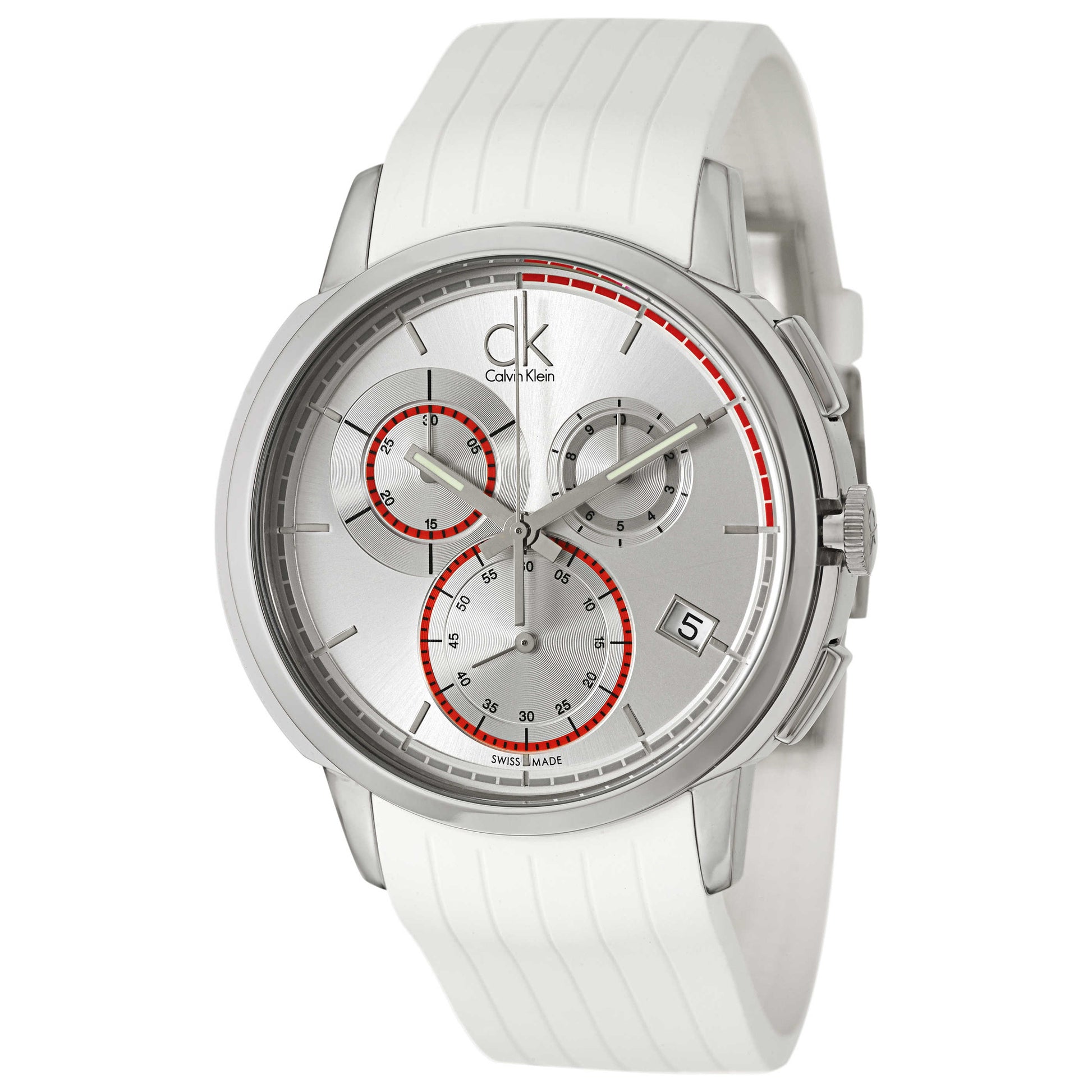 Front view of Calvin Klein Drive Men's Swiss Quartz (Battery-Powered) Watch K1V27938