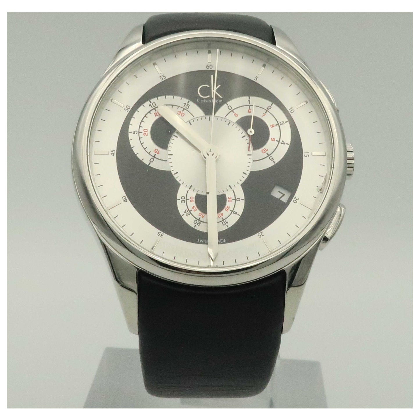 Front view of Calvin Klein Basic Men's Swiss Quartz (Battery-Powered) Watch K2A27102-PO