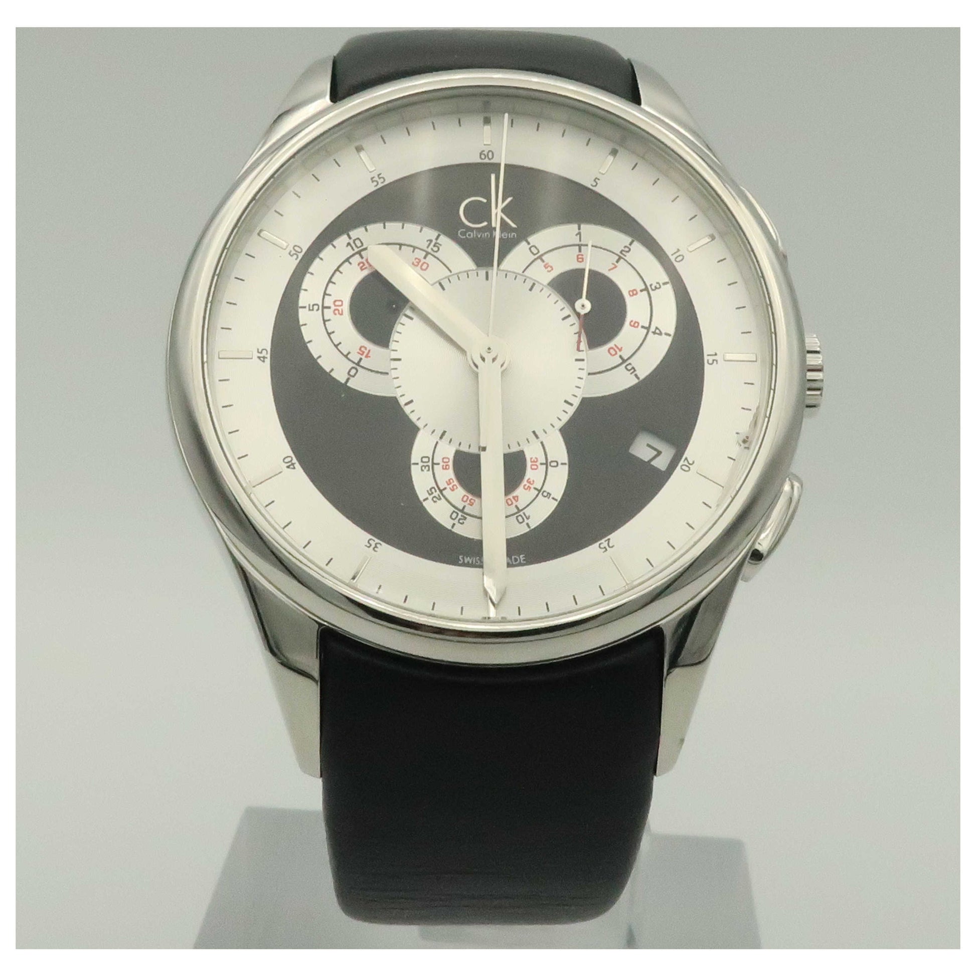 Front view of Calvin Klein Basic Men's Swiss Quartz (Battery-Powered) Watch K2A27102-PO