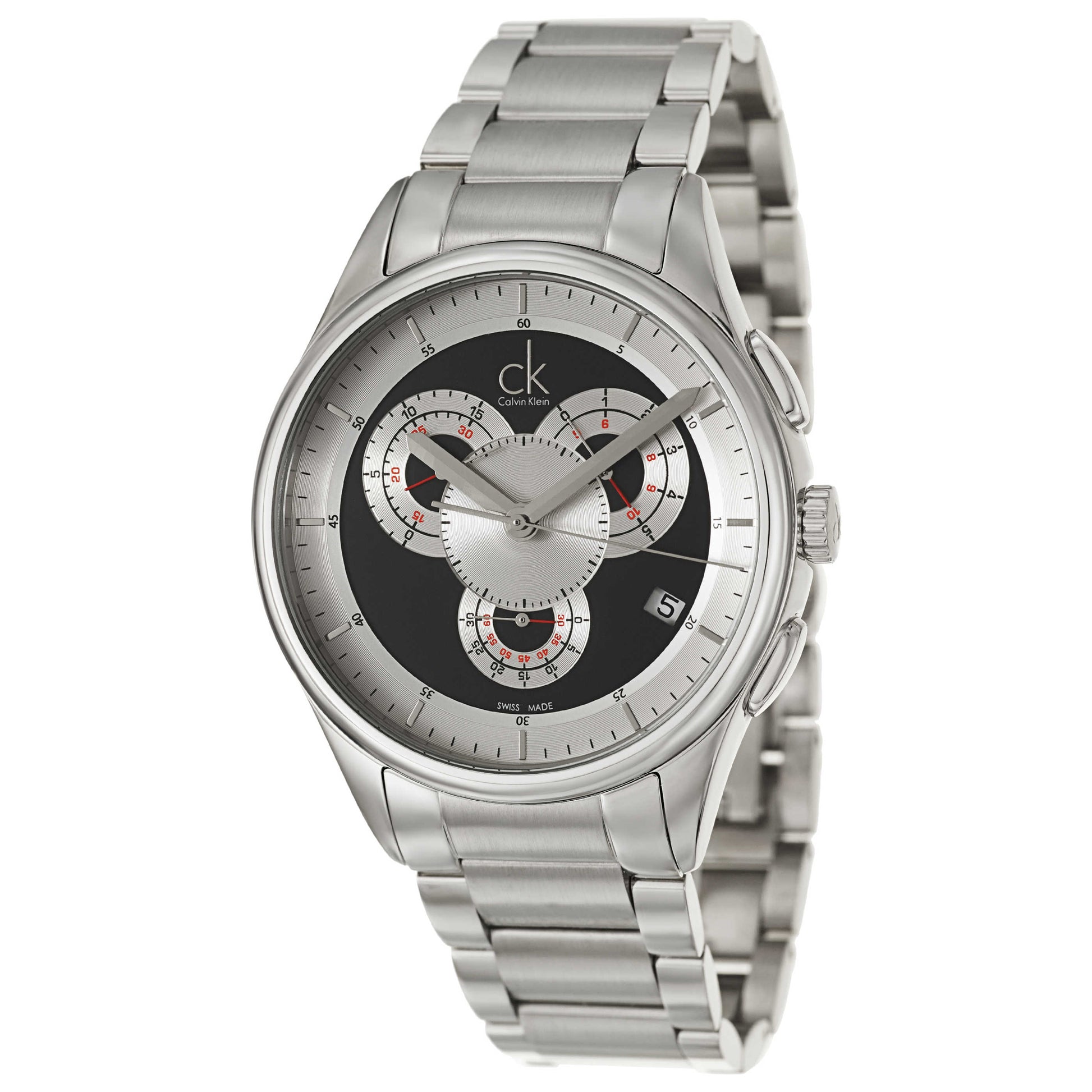 Front view of Calvin Klein Basic Men's Swiss Quartz (Battery-Powered) Watch K2A27104