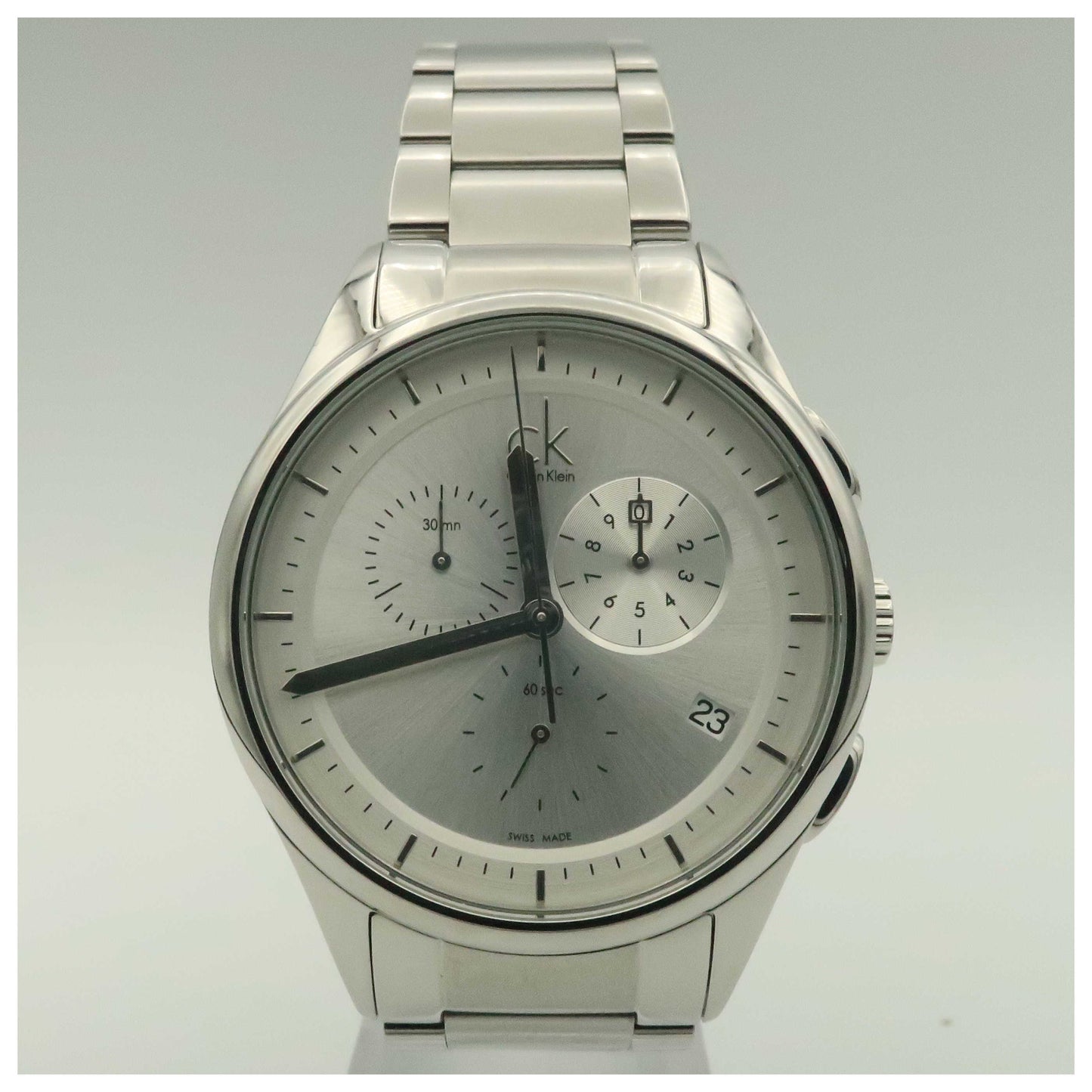 Front view of Calvin Klein Basic Men's Swiss Quartz (Battery-Powered) Watch K2A27120-PO