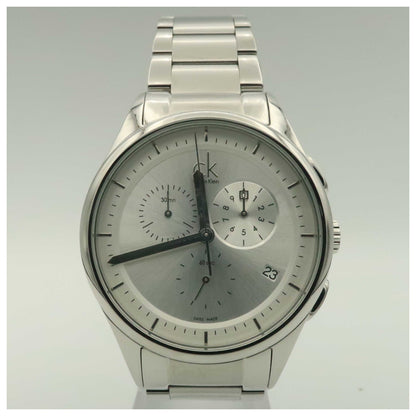 Front view of Calvin Klein Basic Men's Swiss Quartz (Battery-Powered) Watch K2A27120-PO